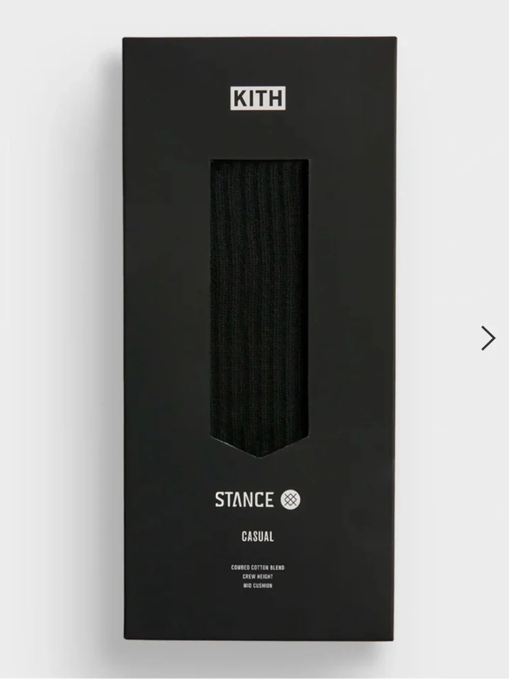 2 Pairs of Black & White Kith Classics for Stance 2.0 Classic Crew Socks Sz L